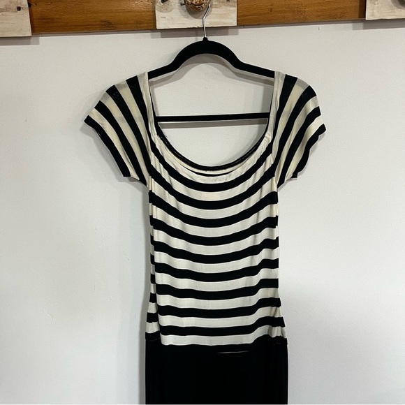 Vintage Joseph Ribkoff Couture Striped Maxi Dress - Picture 8 of 9